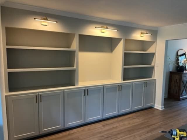 Built In Cabinets and Shelves by Kirk Furniture and Cabinetry Restoration Houston Texas
