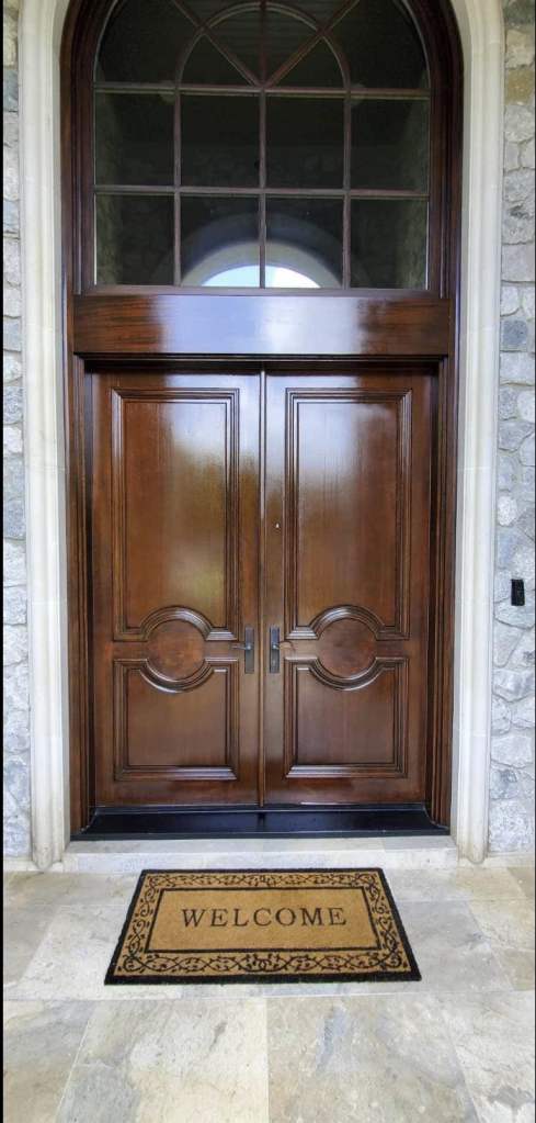 Front Door Repair and Restoration by Kirk Furniture and Cabinetry Restoration Houston Texas